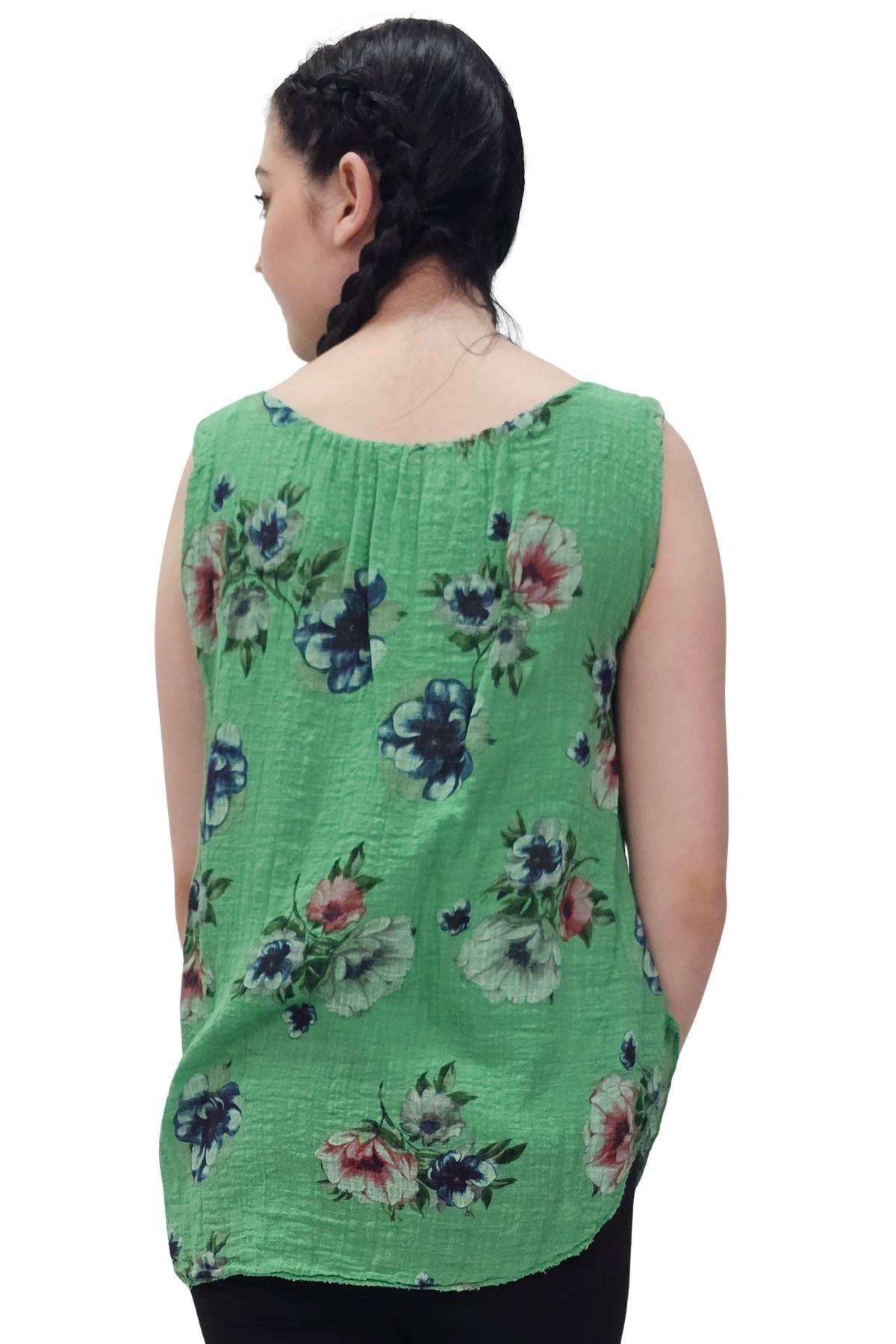 Floral Print Cotton Top