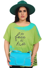 As Free As Air Print Cotton Top