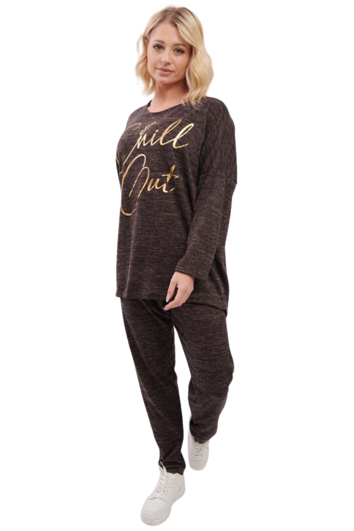 Italian Chill Out Gold Foil Logo Loungewear