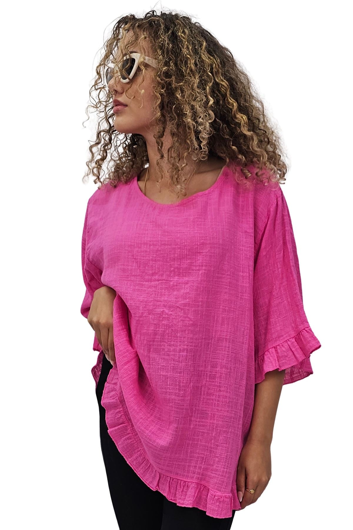 Plain Tunic Cotton Top