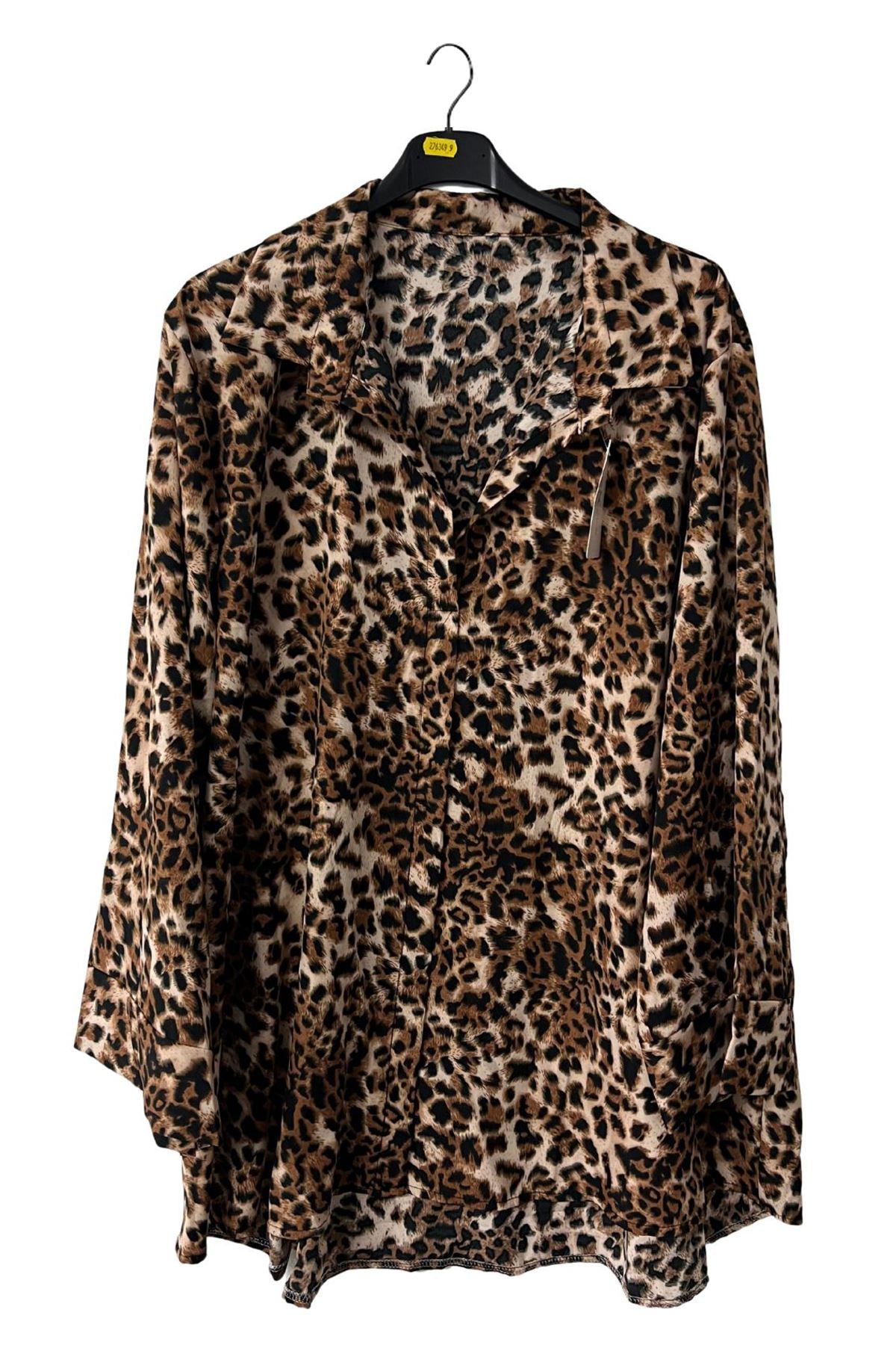 All-Over Leopard Print Tunic Shirt