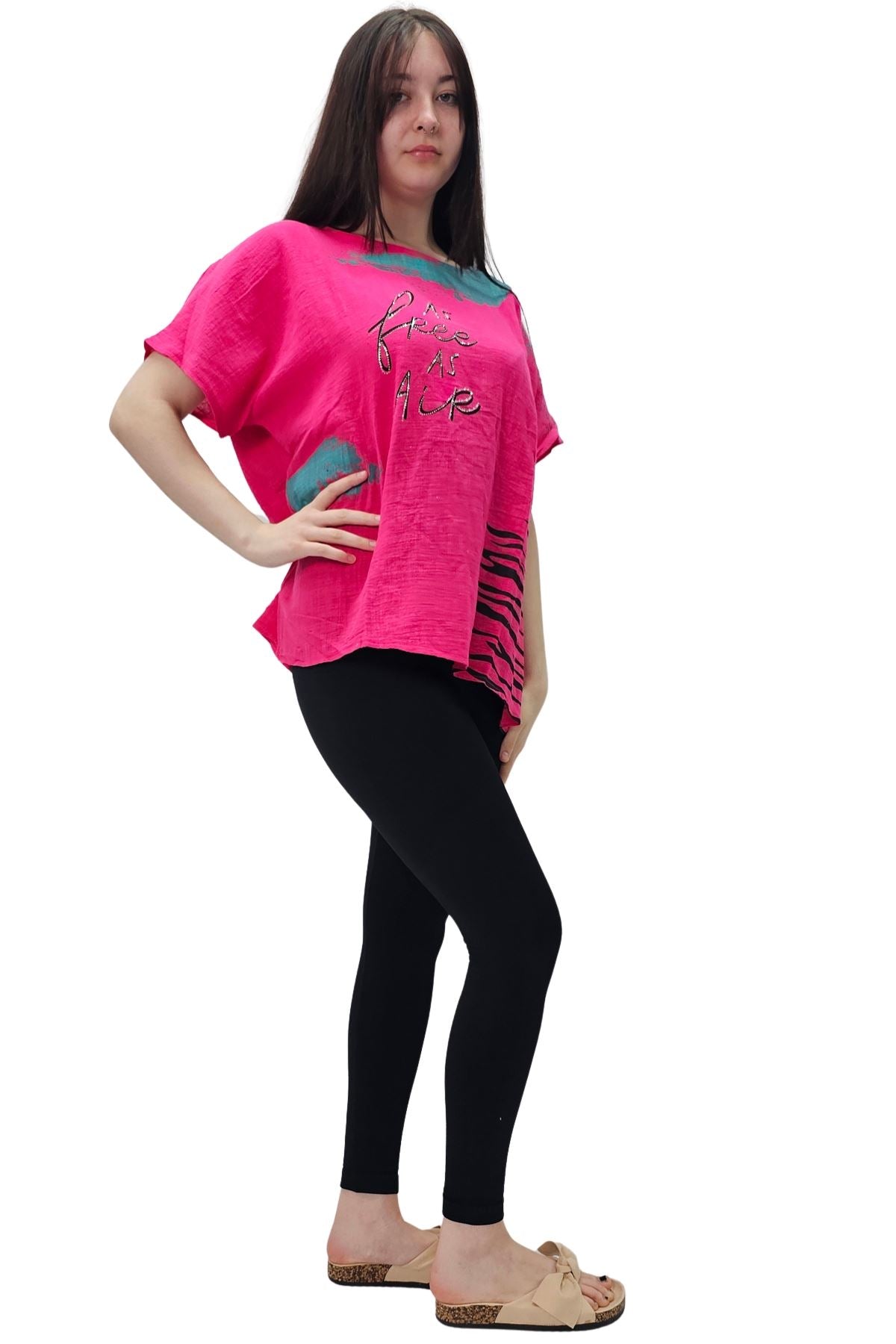 As Free As Air Print Cotton Top