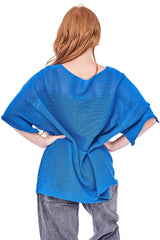 Plain Fine-Knit Texture Cotton Top