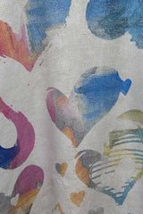 Tie Dye Heart Print Top