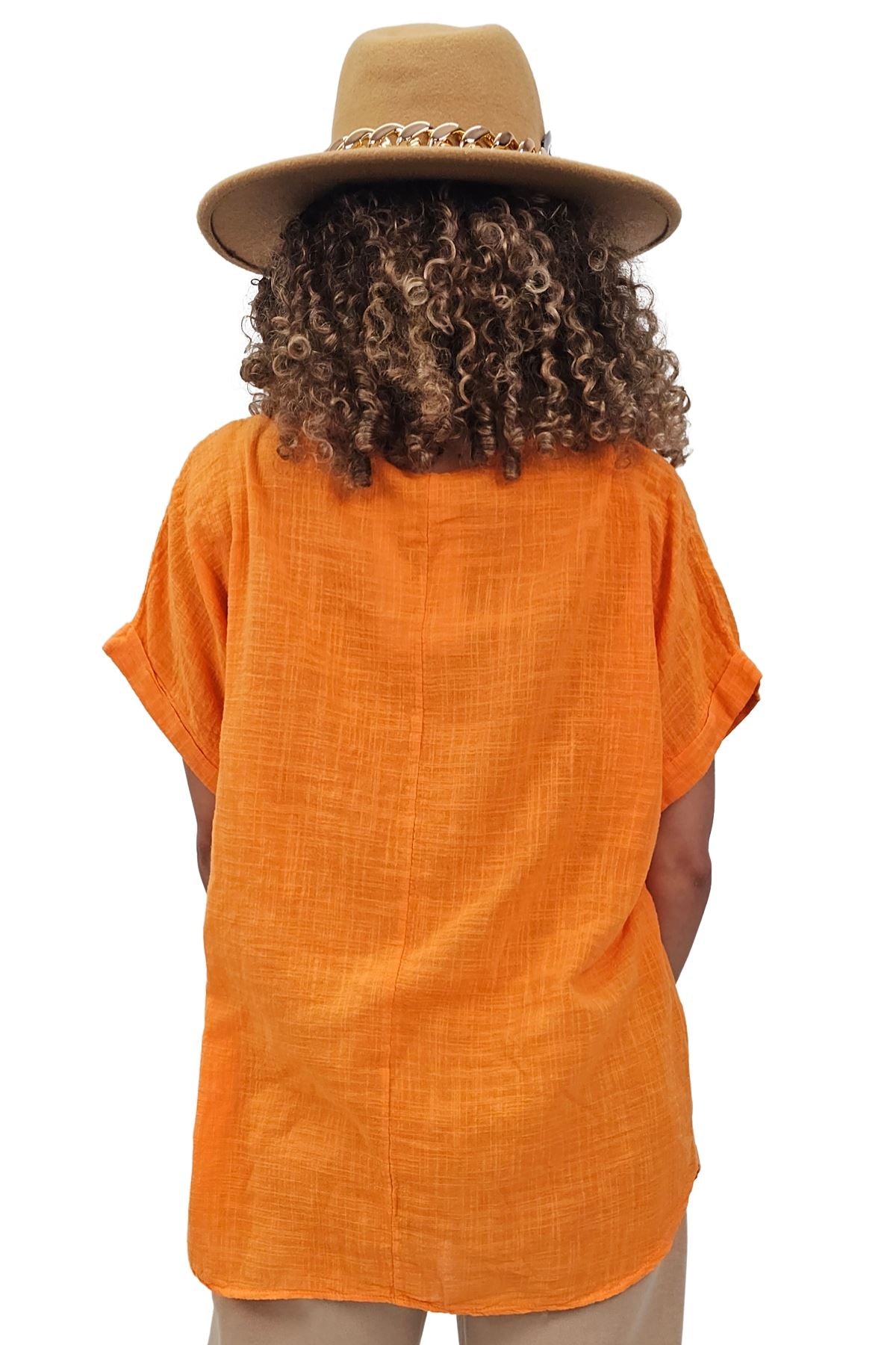 Daisy Flower Print Tunic Cotton Top