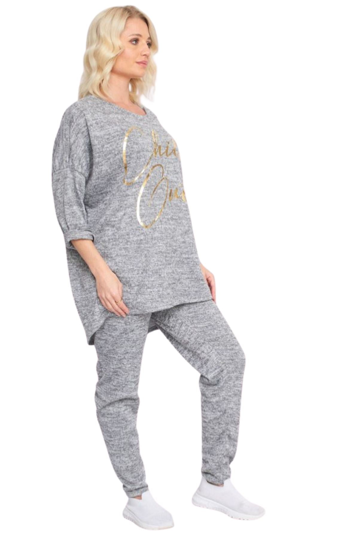 Italian Chill Out Gold Foil Logo Loungewear