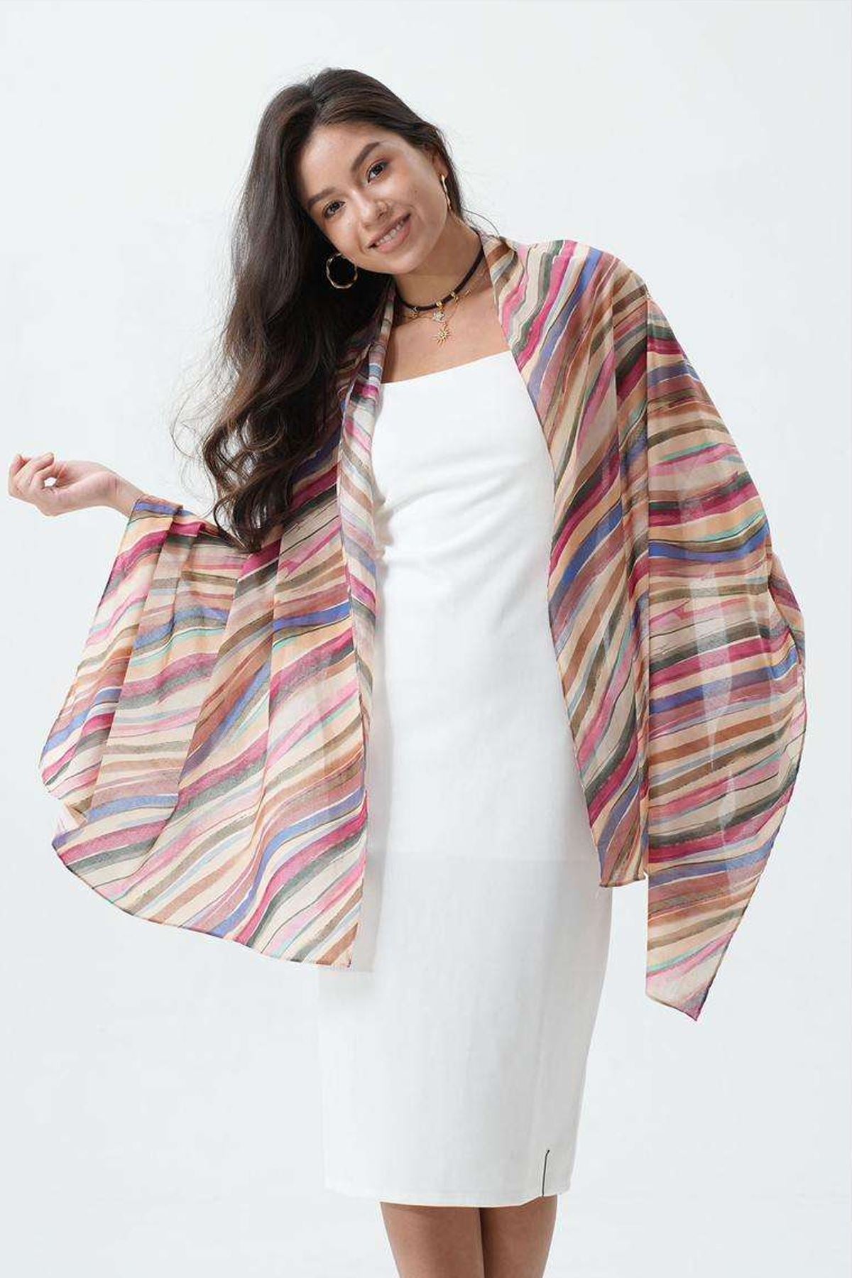 Waves Print Scarves