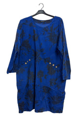 curved hem floral dress supplier