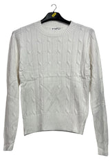 twisted rope knit tunic jumper