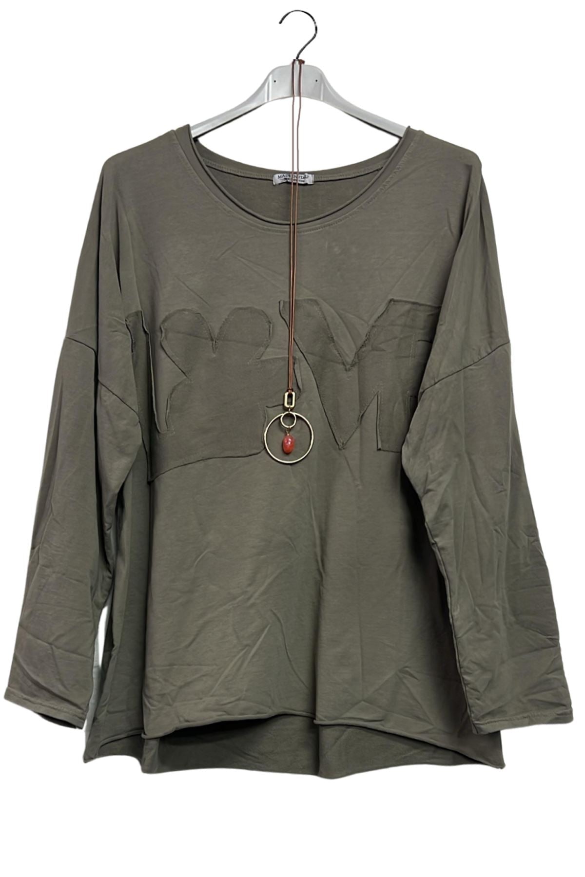 love applique tunic wholesale