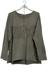 love applique tunic wholesale