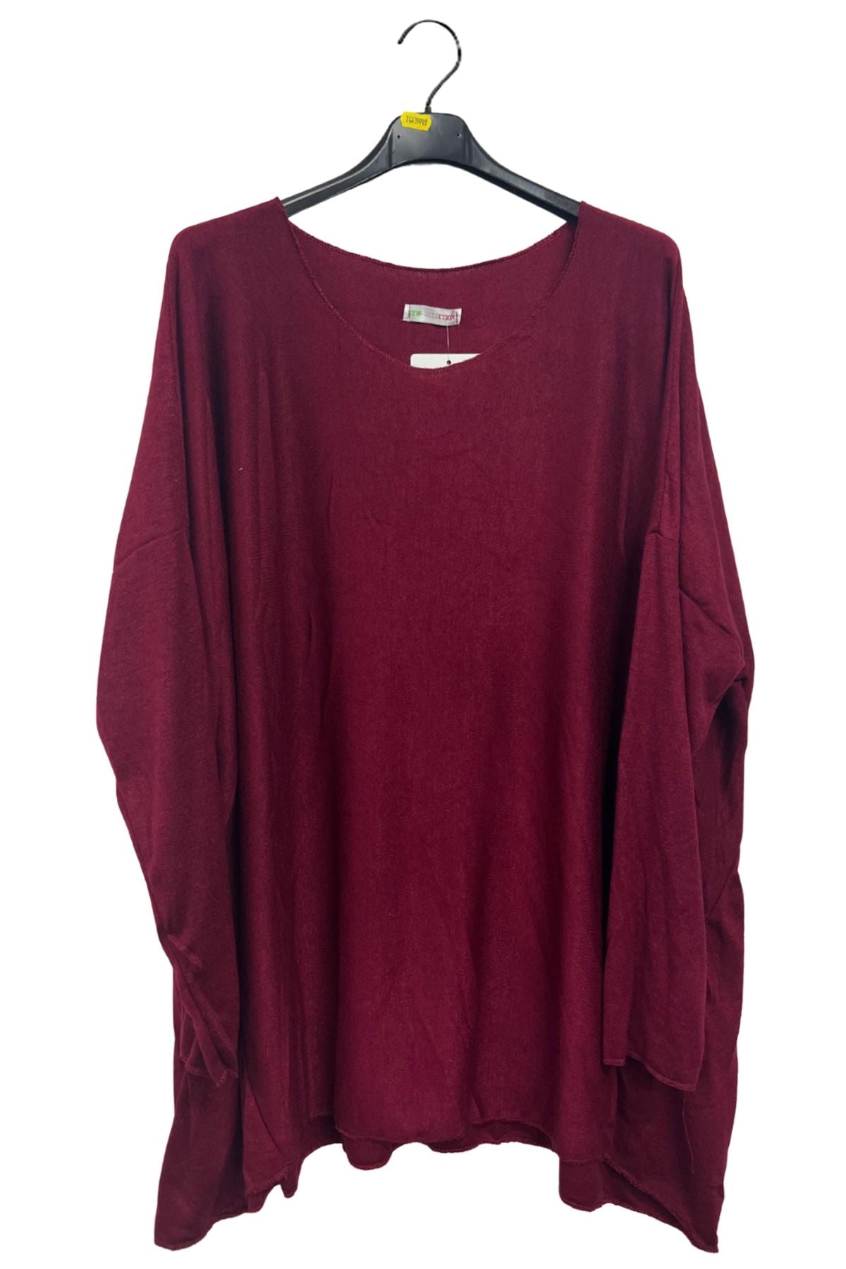 Plain Asymmetric Hem Top