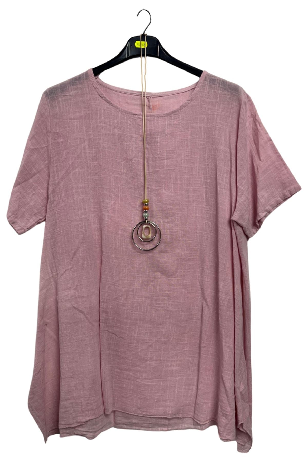 Plain Asymmetrical Oversized Cotton Top