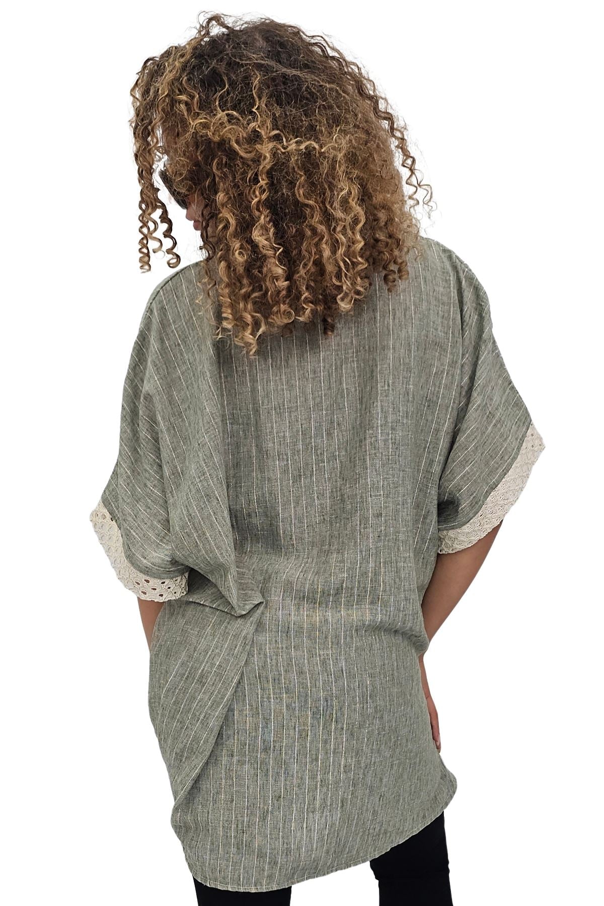 Weave Texture Two Front Flap Pockets Shirt