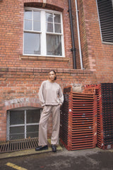 Side Stripe Details Ribbed Cuffed Sleeve Wide Leg Trousers Co-Ord Set