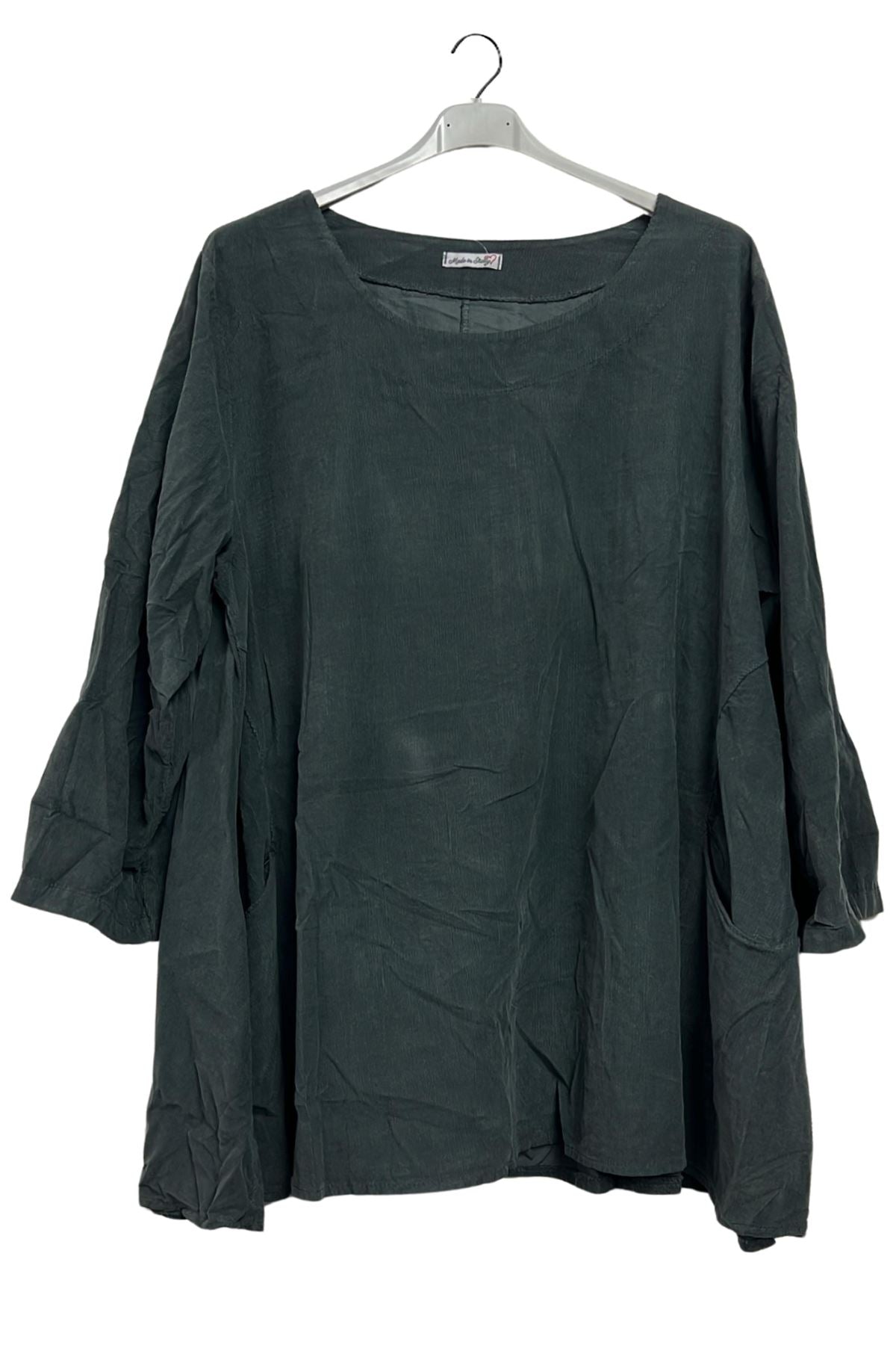Plain Two Side Pockets Cotton Top