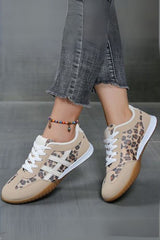 Two Tone Lace Up Sneakers