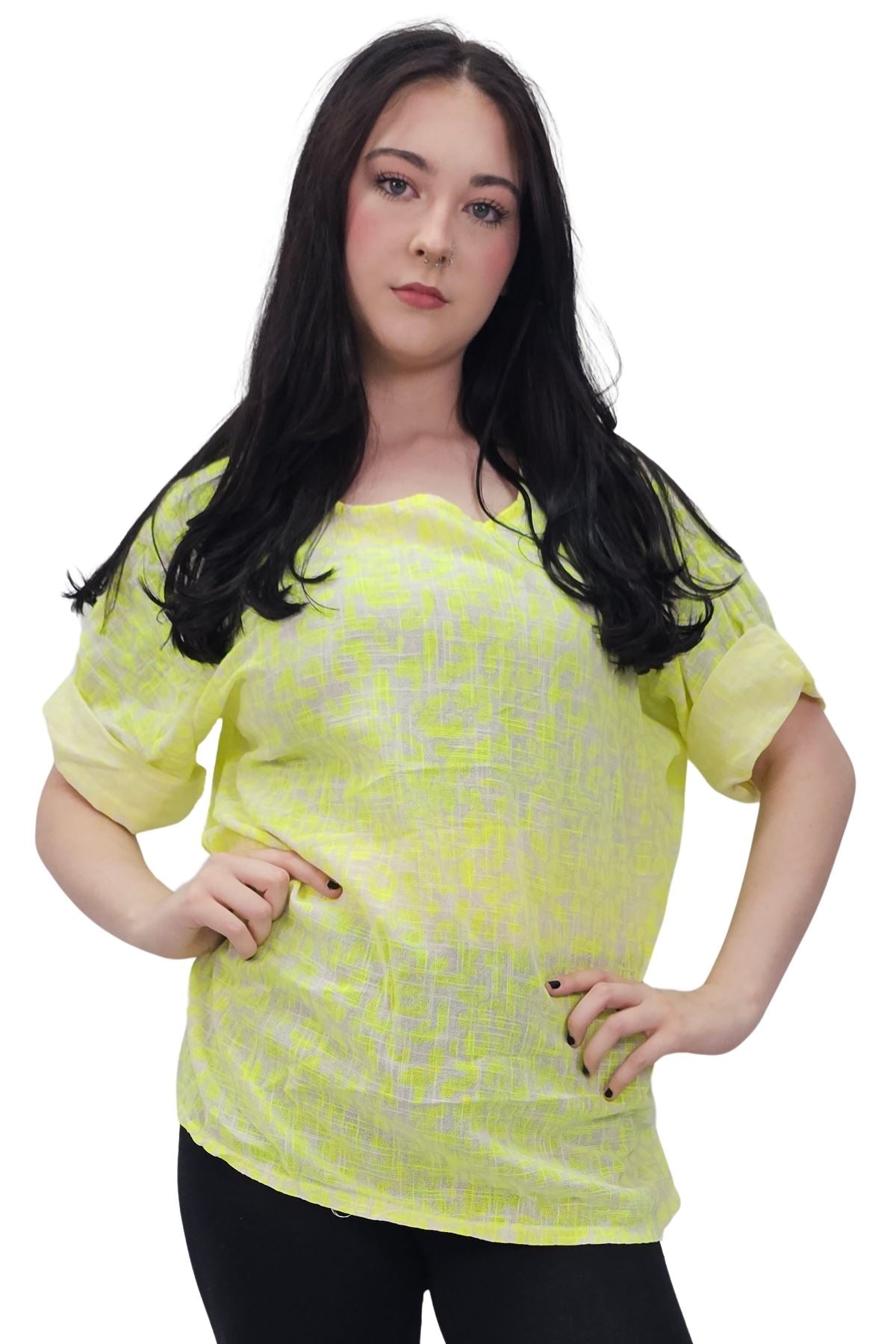 Leopard Print Tunic Cotton Dress