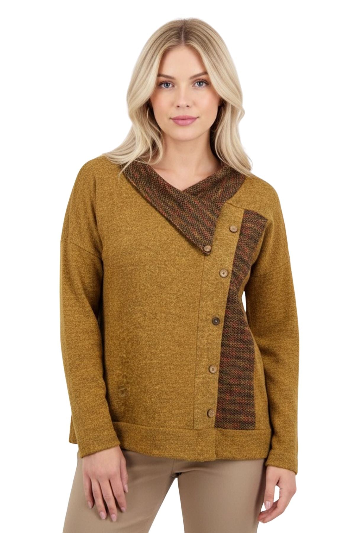 cozy button front shirt
