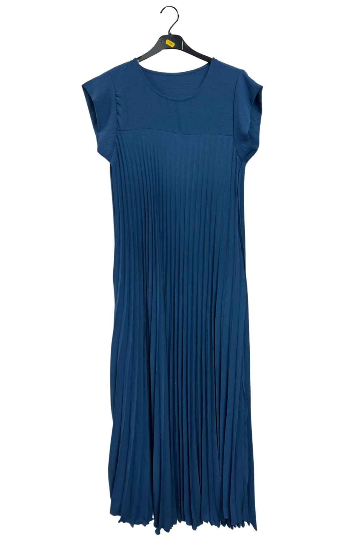 Plain Pleated Texture Dress