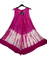Tie Dye Print Asymmetrical Hem Dress