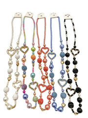 Beaded Heart Ring Necklace