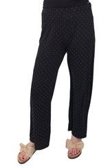 Diamante Pattern Wide Leg Trousers