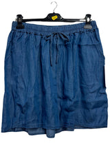 Plain Drawstring Gathered Waistband Shorts