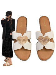 Buckle Heart comfortable Slipper