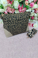 Leopard Prin Adjustable Strap Shoulder Bag