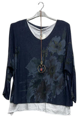 womens floral print top wholesale