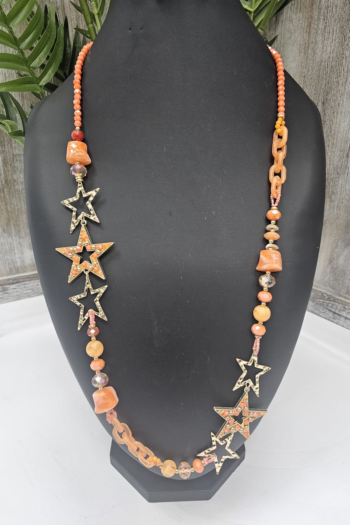 Star Charms Beaded Necklace