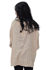 Plain Front Patch Pockets Cotton Top