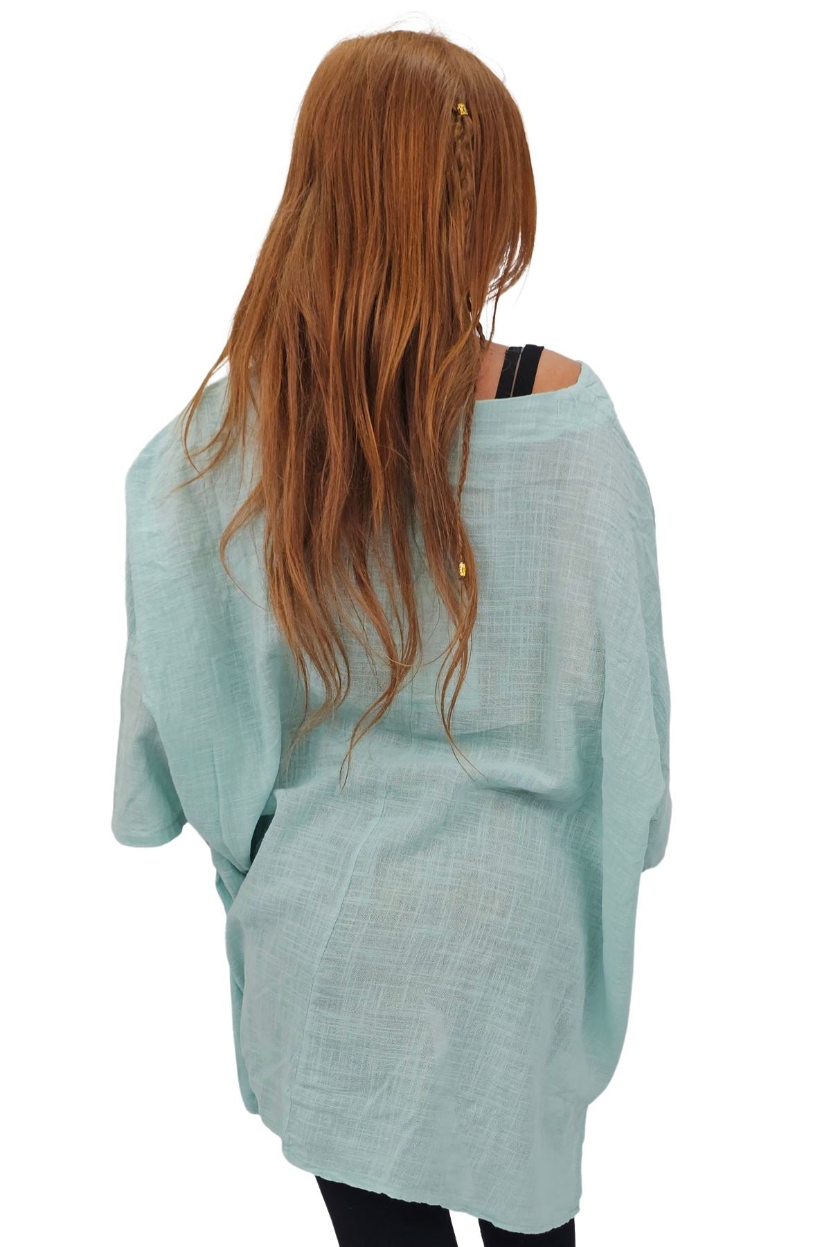 Plain Front Patch Pockets Cotton Top
