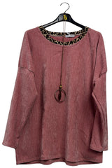Plain Dropped Shoulders Tunic Top