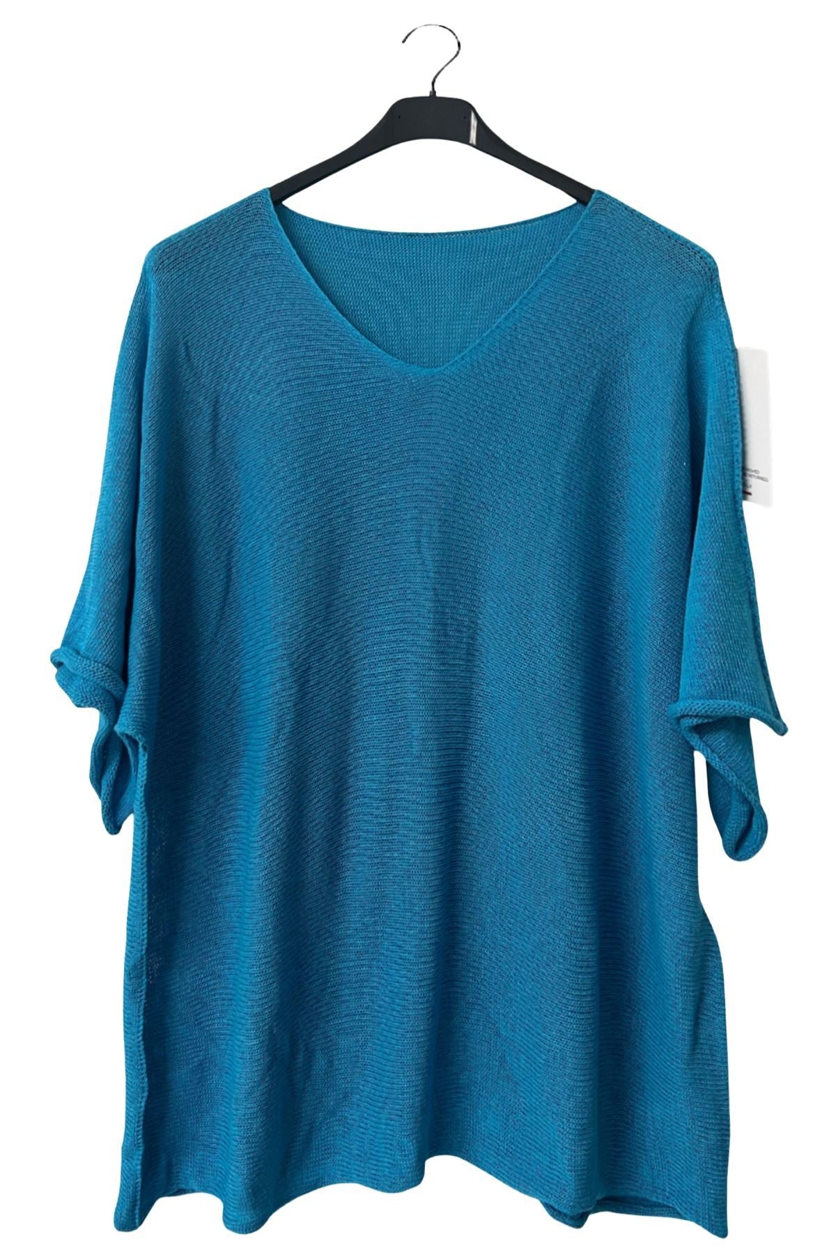 Plain Fine-Knit Texture Cotton Top