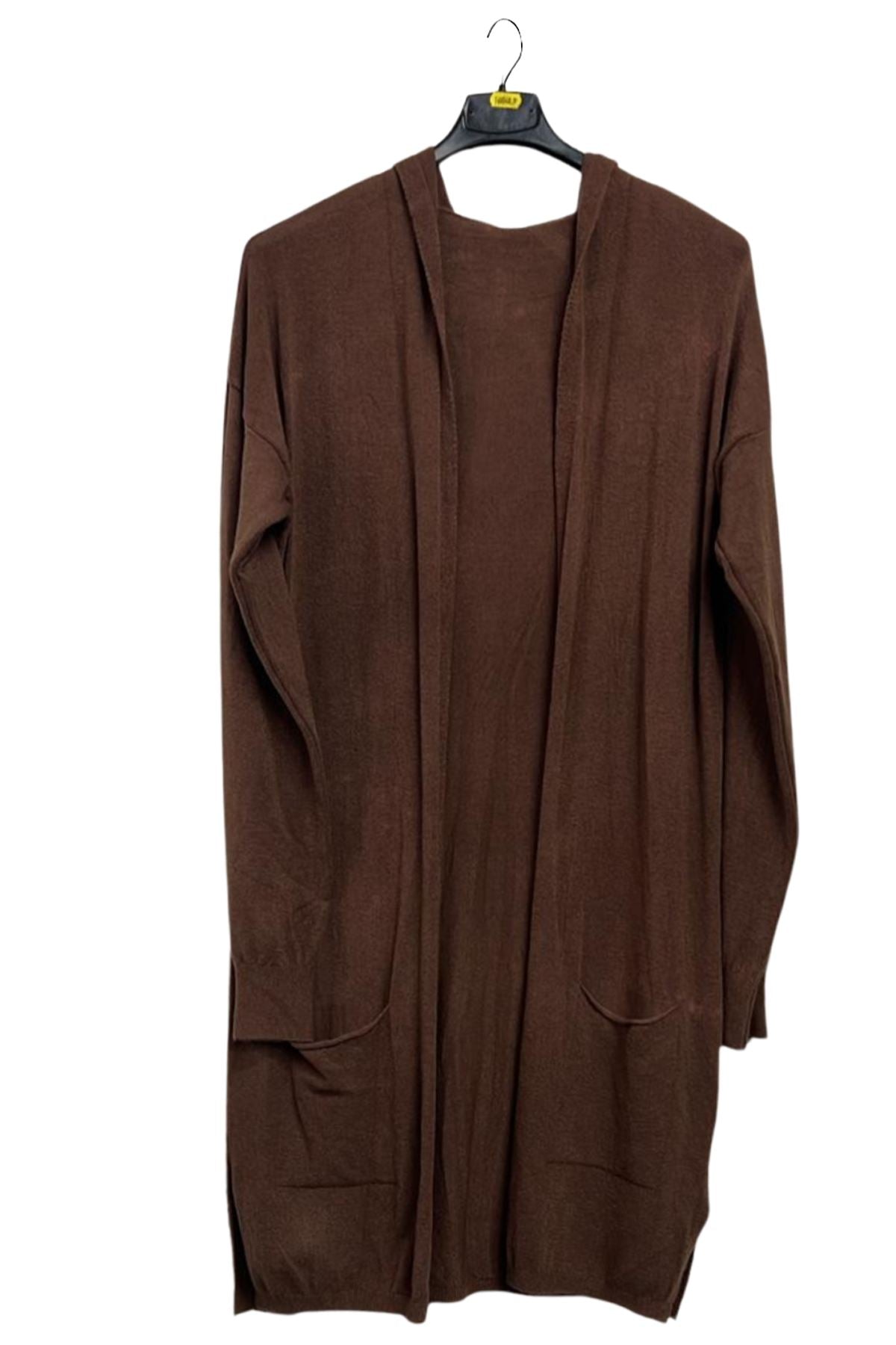 two pockets longline cardigan wholesale