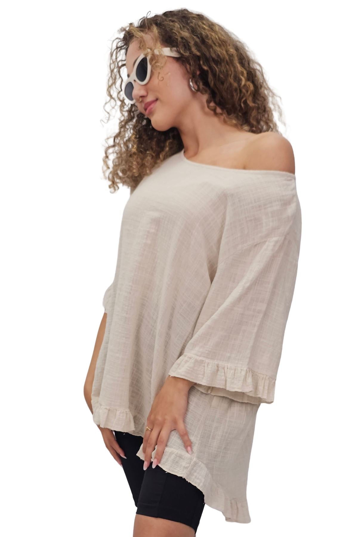 Plain Tunic Cotton Top