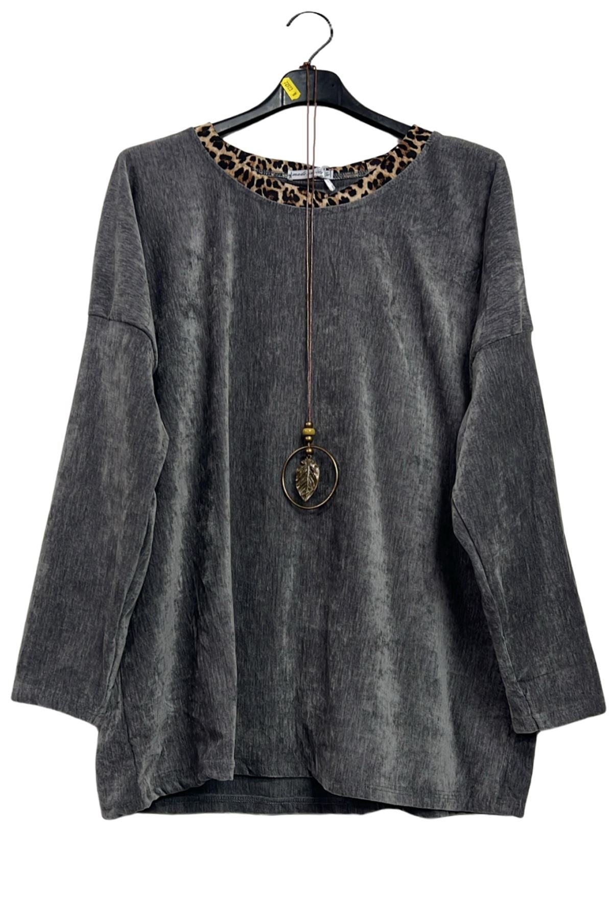 Plain Dropped Shoulders Tunic Top