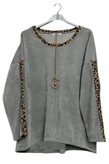 Plain Drop Shoulder High Low Hem Cotton Top