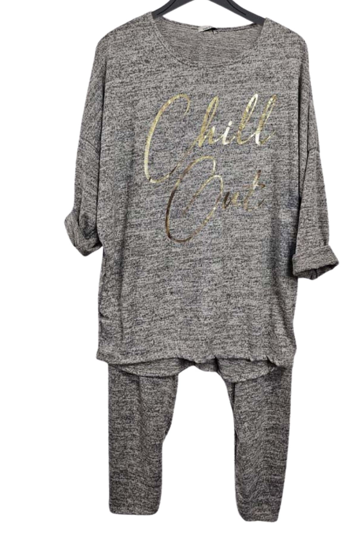 Italian Chill Out Gold Foil Logo Loungewear