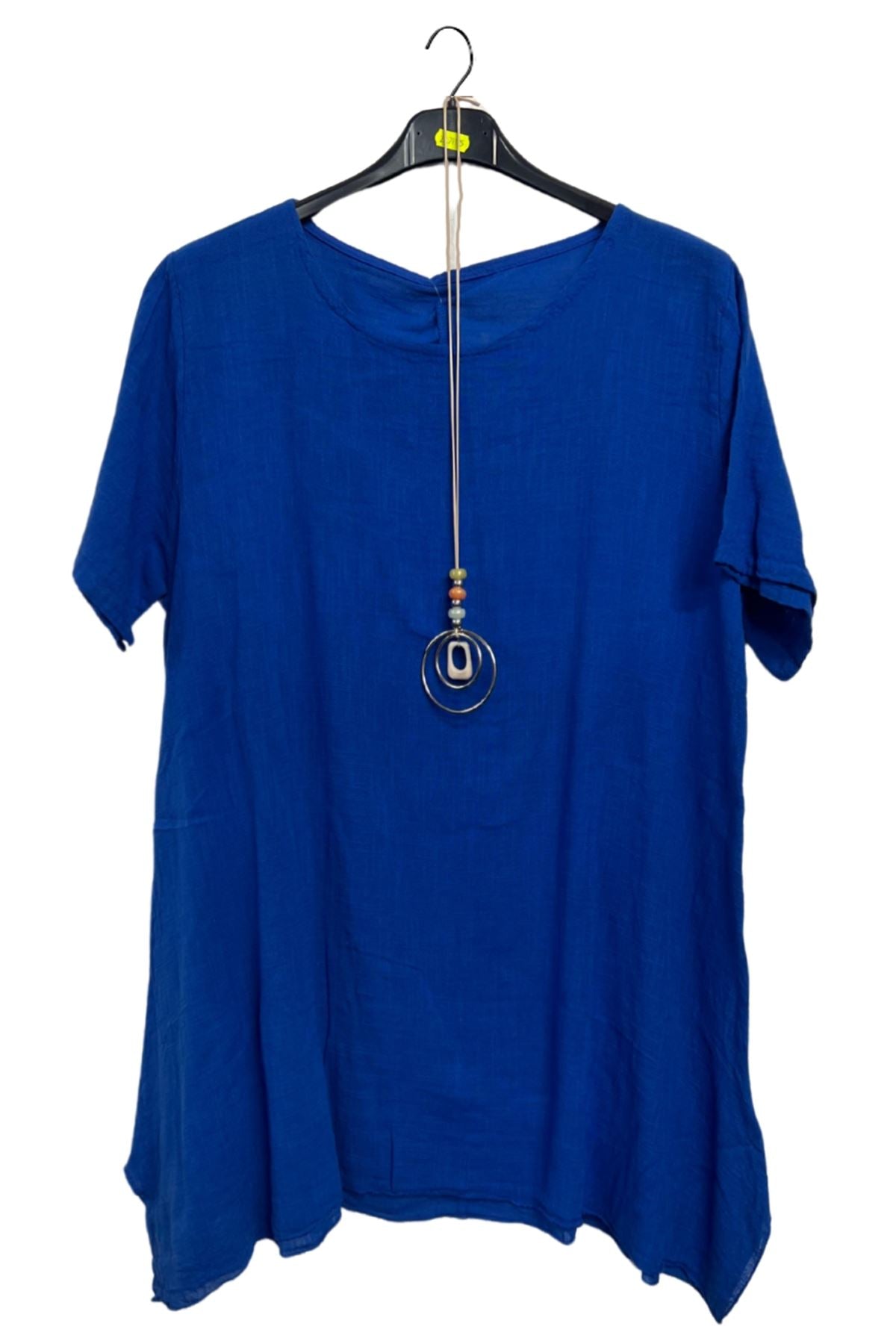 Plain Asymmetrical Oversized Cotton Top