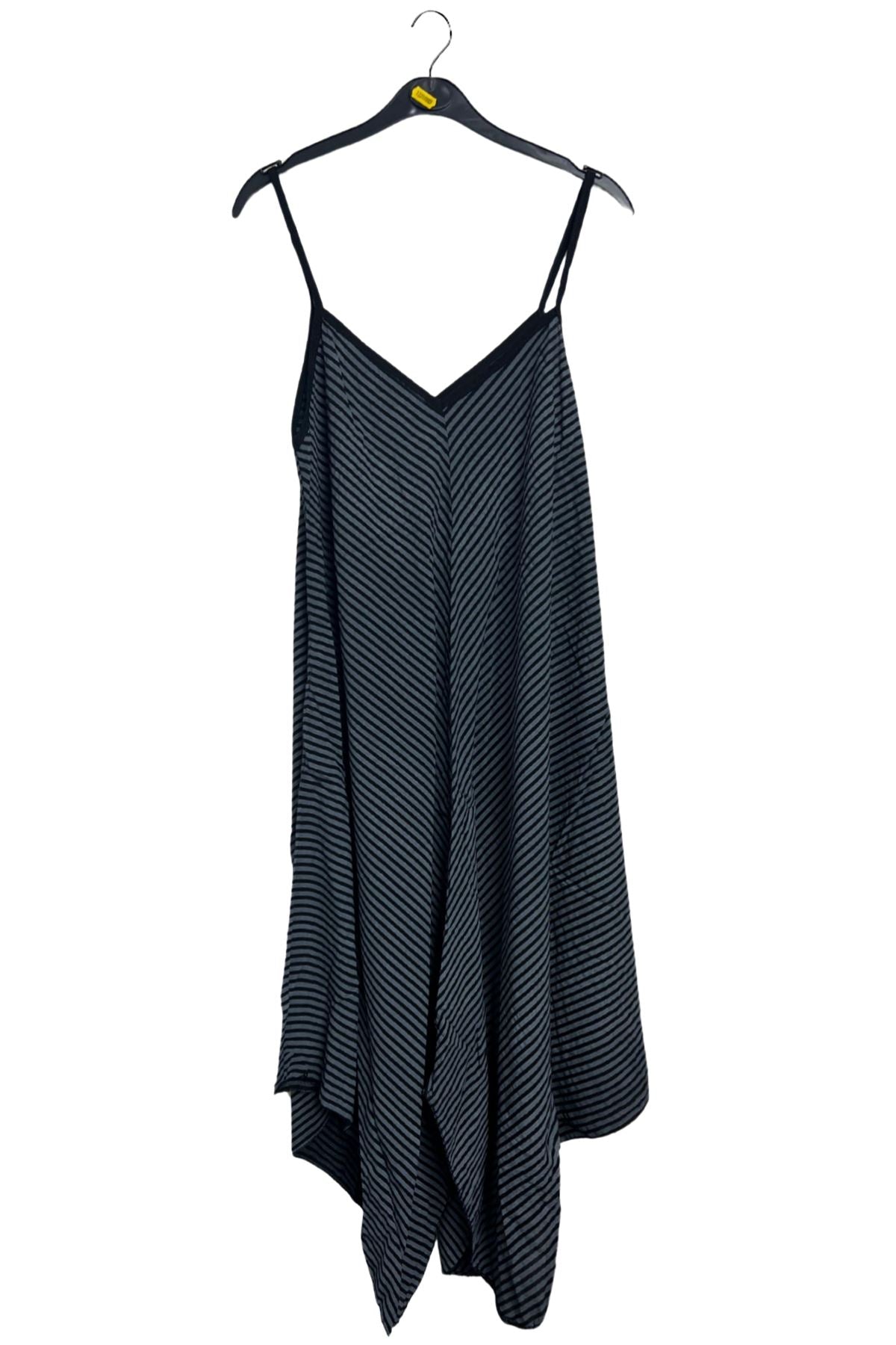 Diagonal Stripe Print Spaghetti Strap Dress