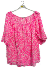 Subtle Textured Pattern Flared Sleeves Top