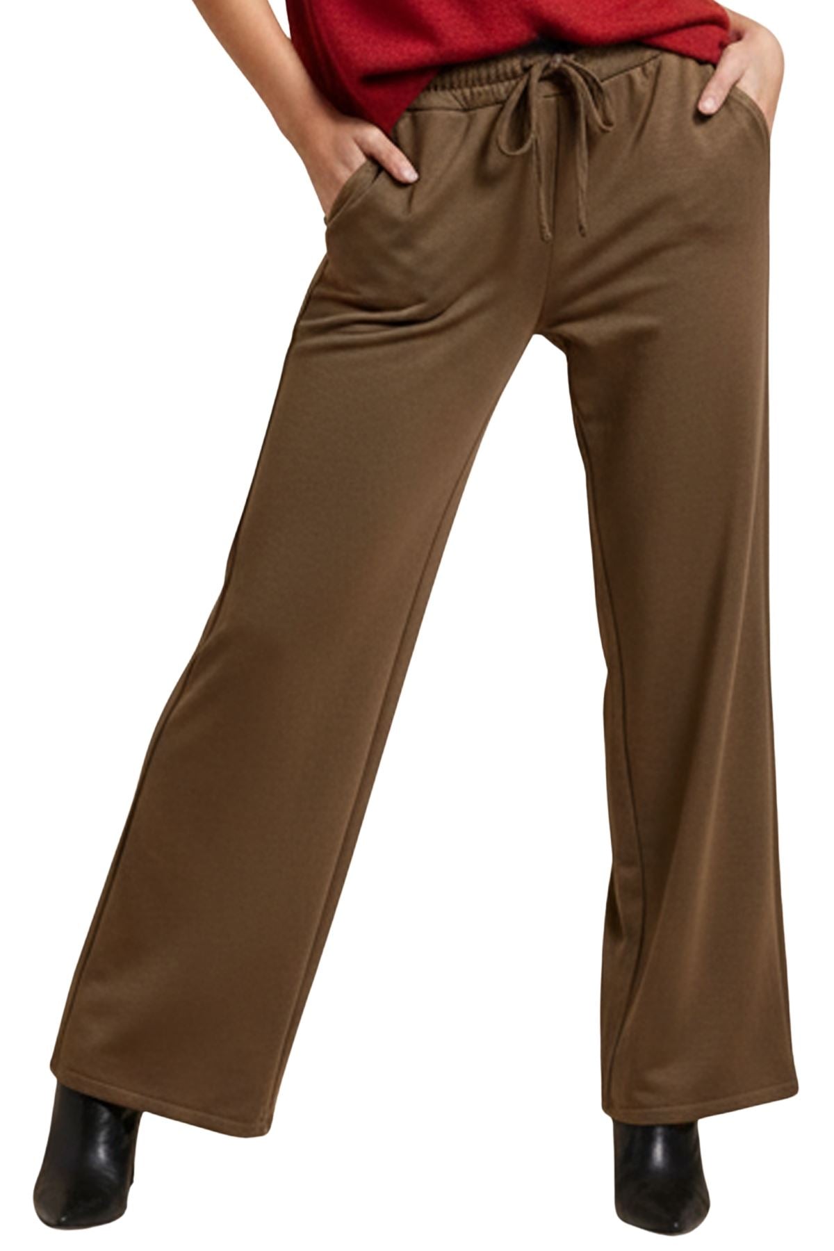 Plain Oversized Two Side Pockets Trousers