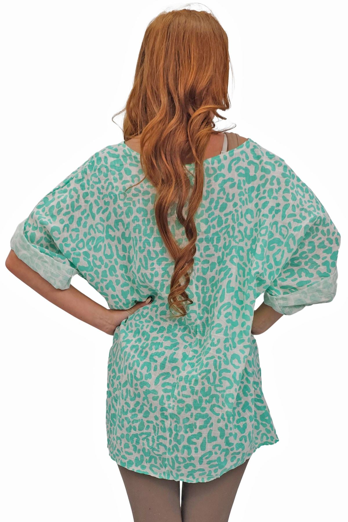 Leopard Print Tunic Cotton Top