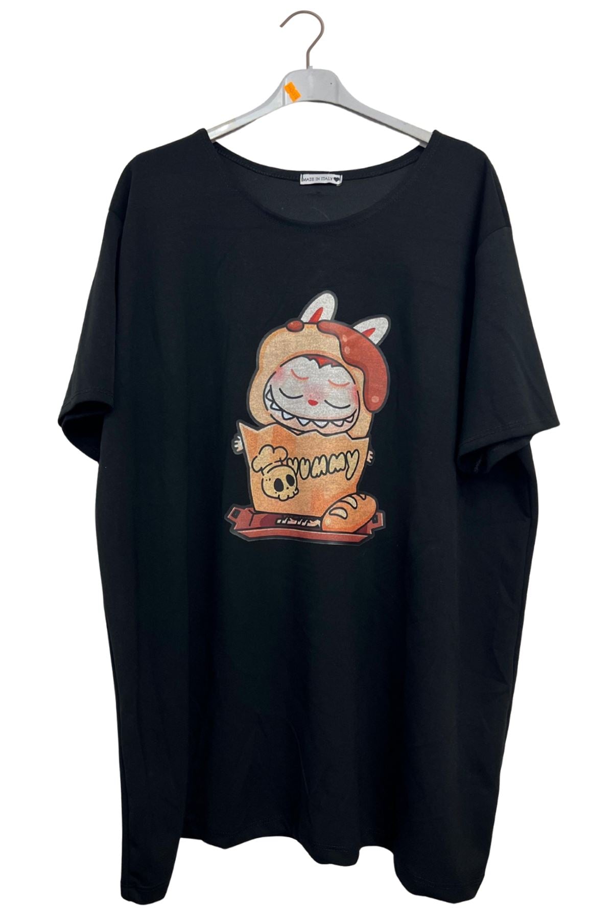 Teddy Print Oversized Top