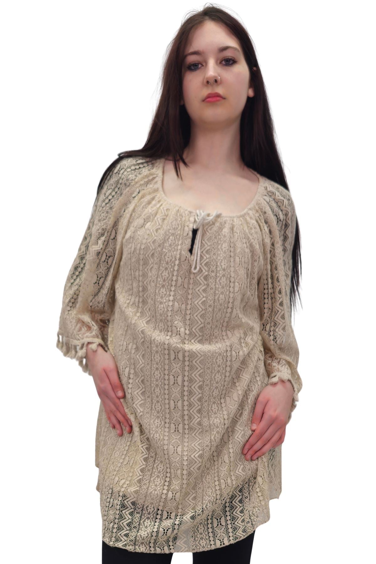 Intricate Crochet Pattern Cotton Dress