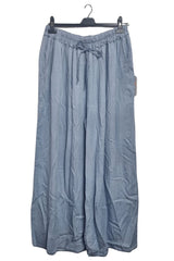 Plain Drawstring Waistband Pockets Trousers