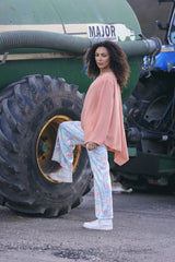Plain Asymmetrical Oversized Top